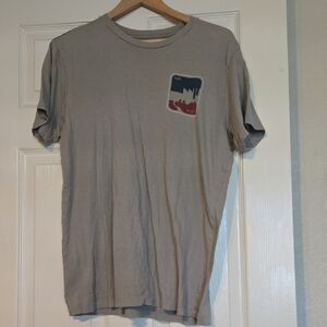 RVCA Gray Short Sleeve Tee with Graphic